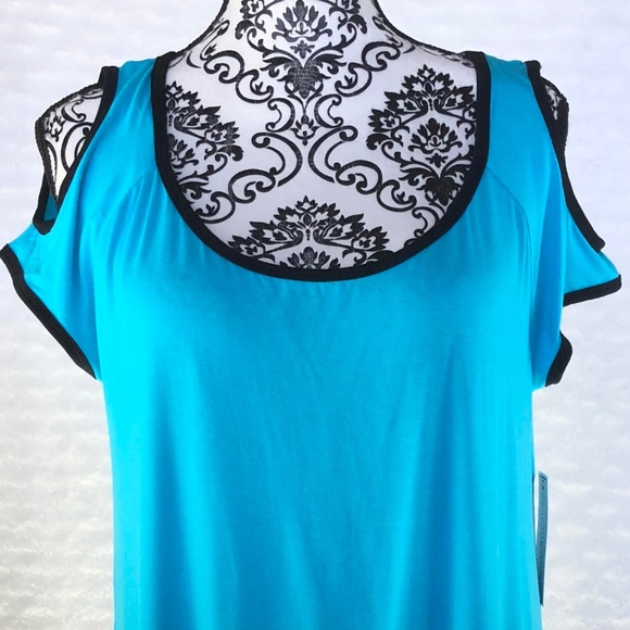 🆕Bisou Bisou Michelle Bohbot Cold Shoulder Dress - Picture 1 of 8
